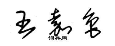 朱锡荣王嘉鲁草书个性签名怎么写
