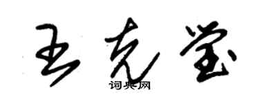 朱锡荣王克莹草书个性签名怎么写