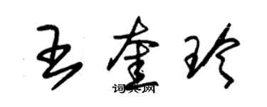 朱锡荣王奎玲草书个性签名怎么写