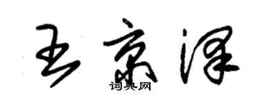 朱锡荣王京泽草书个性签名怎么写