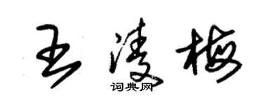 朱锡荣王凌梅草书个性签名怎么写