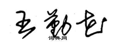 朱锡荣王勤花草书个性签名怎么写