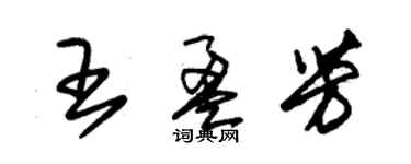 朱锡荣王盈芳草书个性签名怎么写