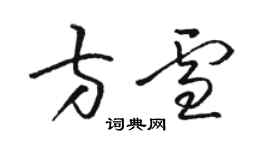 骆恒光方雪草书个性签名怎么写
