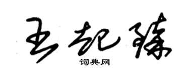 朱锡荣王起臻草书个性签名怎么写
