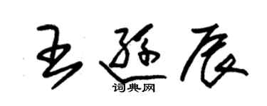 朱锡荣王逊辰草书个性签名怎么写