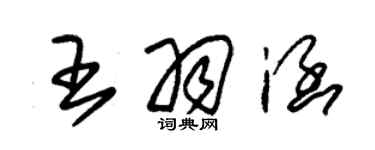 朱锡荣王羽涵草书个性签名怎么写