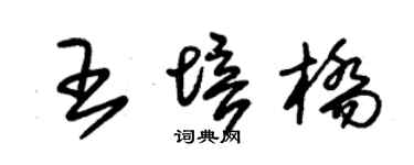 朱锡荣王培桥草书个性签名怎么写