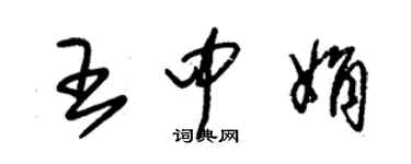 朱锡荣王中娟草书个性签名怎么写