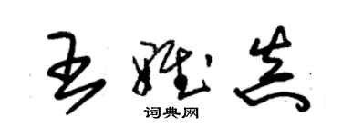 朱锡荣王雅真草书个性签名怎么写