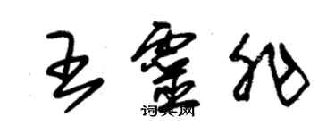 朱锡荣王灵非草书个性签名怎么写