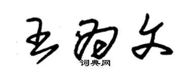 朱锡荣王为文草书个性签名怎么写