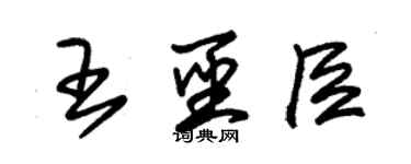 朱锡荣王圣臣草书个性签名怎么写