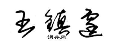 朱锡荣王镇霆草书个性签名怎么写