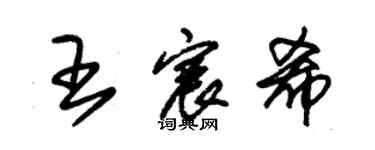 朱锡荣王宸希草书个性签名怎么写