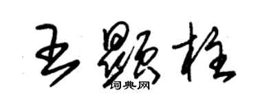 朱锡荣王显柱草书个性签名怎么写