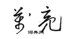 骆恒光万亮草书个性签名怎么写