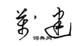 骆恒光万建草书个性签名怎么写