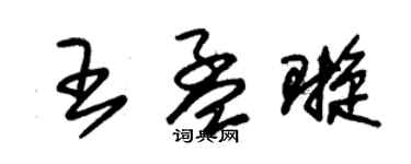 朱锡荣王孟璇草书个性签名怎么写