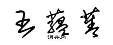 朱锡荣王蕴菁草书个性签名怎么写