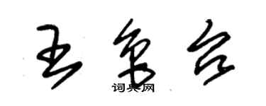 朱锡荣王鲁台草书个性签名怎么写