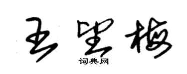 朱锡荣王望梅草书个性签名怎么写