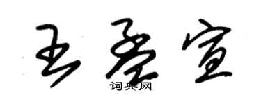 朱锡荣王孟宣草书个性签名怎么写