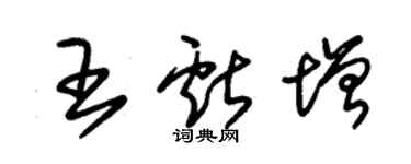 朱锡荣王献增草书个性签名怎么写