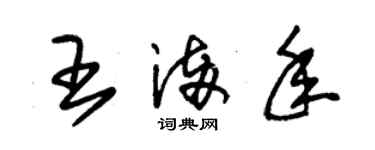 朱锡荣王满年草书个性签名怎么写