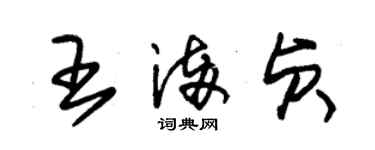 朱锡荣王满贞草书个性签名怎么写