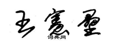 朱锡荣王宪垒草书个性签名怎么写
