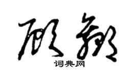 曾庆福顾赢草书个性签名怎么写