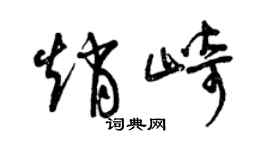 曾庆福赵崎草书个性签名怎么写