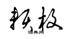 曾庆福赖枚草书个性签名怎么写
