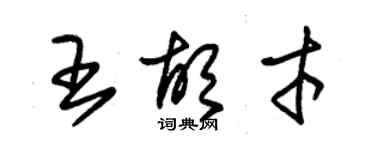 朱锡荣王胡才草书个性签名怎么写
