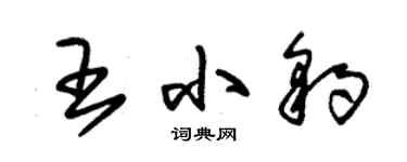 朱锡荣王小豹草书个性签名怎么写