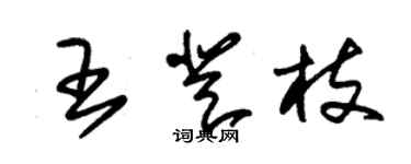朱锡荣王登枝草书个性签名怎么写