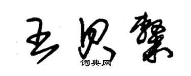 朱锡荣王贝隶草书个性签名怎么写