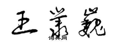 曾庆福王丛巍草书个性签名怎么写