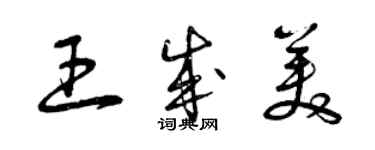 曾庆福王成美草书个性签名怎么写