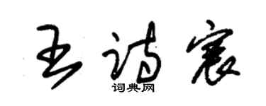 朱锡荣王诗宸草书个性签名怎么写