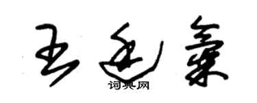 朱锡荣王廷气草书个性签名怎么写