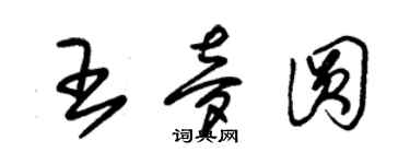 朱锡荣王梦圆草书个性签名怎么写