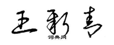 曾庆福王新青草书个性签名怎么写