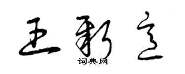 曾庆福王新意草书个性签名怎么写