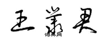 曾庆福王丛君草书个性签名怎么写