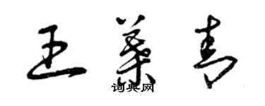 曾庆福王叶青草书个性签名怎么写