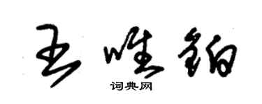 朱锡荣王唯铂草书个性签名怎么写
