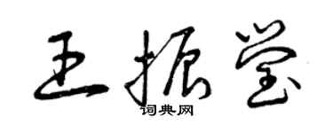 曾庆福王振莹草书个性签名怎么写
