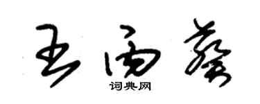 朱锡荣王丙葵草书个性签名怎么写